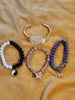 Adjustable Crystal Beaded Women’s Bracelet Set FINAL PRICE